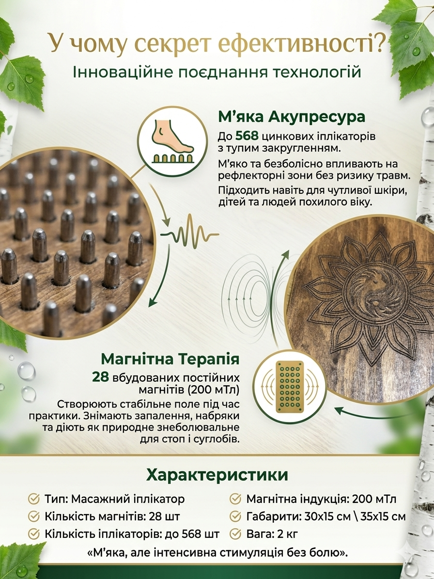 Секрет ефективності — акупресура та магнітна терапія